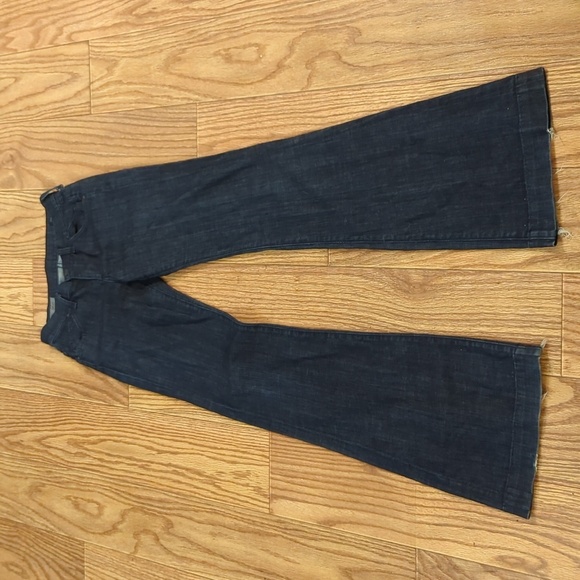 Wide leg jeans size 24" Citizens of Humanity high rise dark wash with stretch - Picture 1 of 8